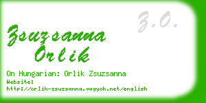 zsuzsanna orlik business card